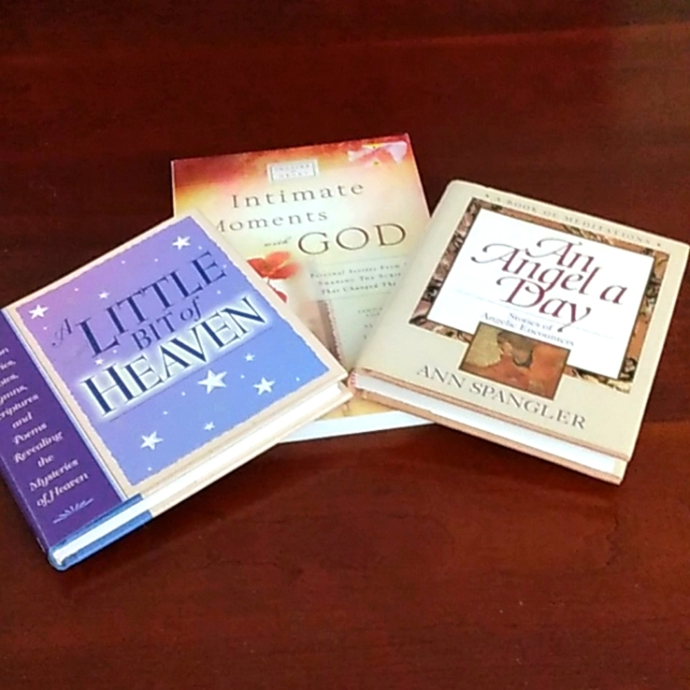 Set of 3 books: "Intimate Moments with God,"  "A Little Bit of Heaven" &